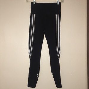 Athleta work out pants with white stripes